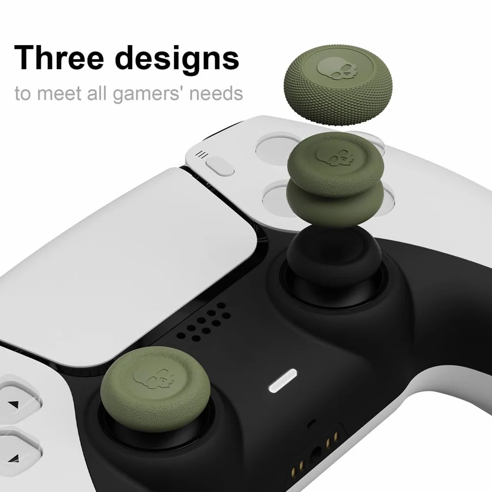 Czaszka & Co. Zestaw uchwytów na kciuk, nasadka joysticka, analogowa nasadka na kij do kontrolera Nintendo Switch Pro & PS5 / PS4 / Slim/Kontroler Pro - Galaktyczny fioletowy, 3 pary (6 sztuk)