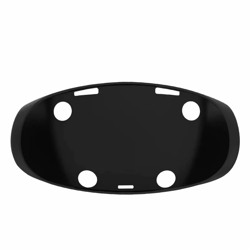 EMEBAY Twarz VR Silikonowe Etui do PSVR2 / Play*station VR2, miękkie, zmywalne, ochronne etui VR dla PS VR2, gumowe etui ochronne z czapką z kołysaniem, czarny, Pokrowiec silikonowy