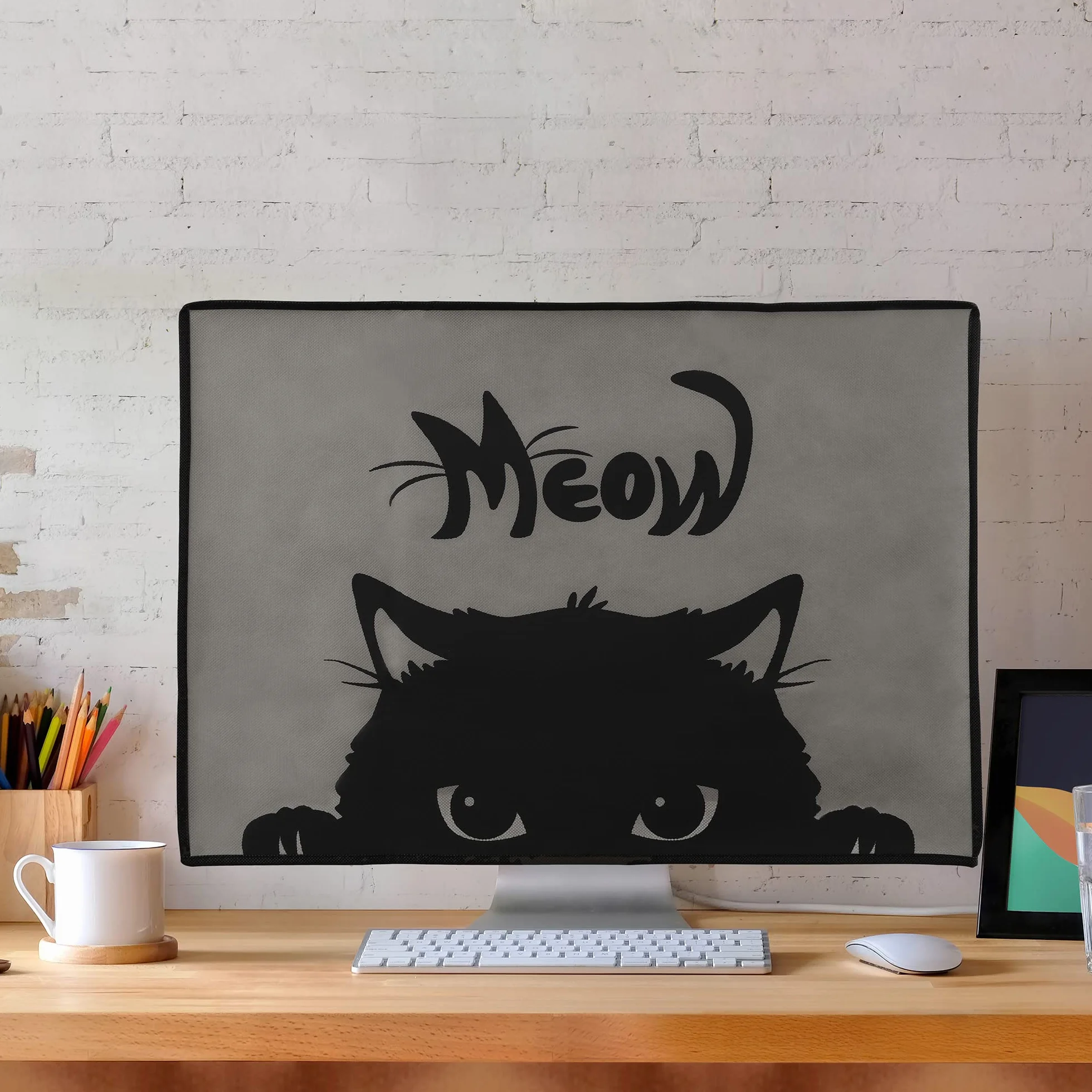 kwmobile 24-26" etui na monitor - PC ekran ochronny do monitora 24-26" - pokrowiec na komputer
