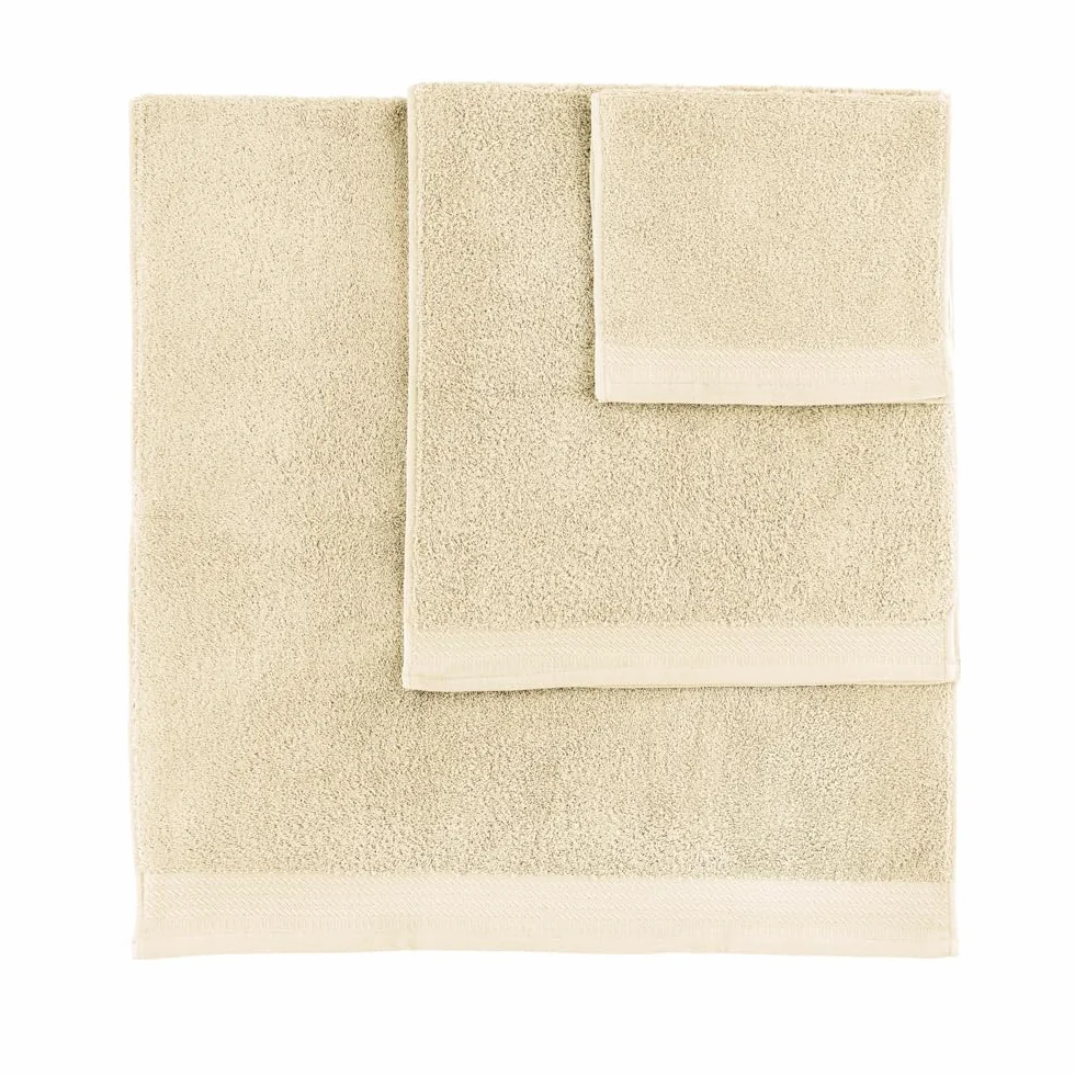 RIZO Top Towel - Zestaw 2 ręczników bidetowych, ręczniki kąpielowe, małe ręczniki - 100% czesana bawełna, 600g/m2, wymiary 30 x 50 cm, naturalne