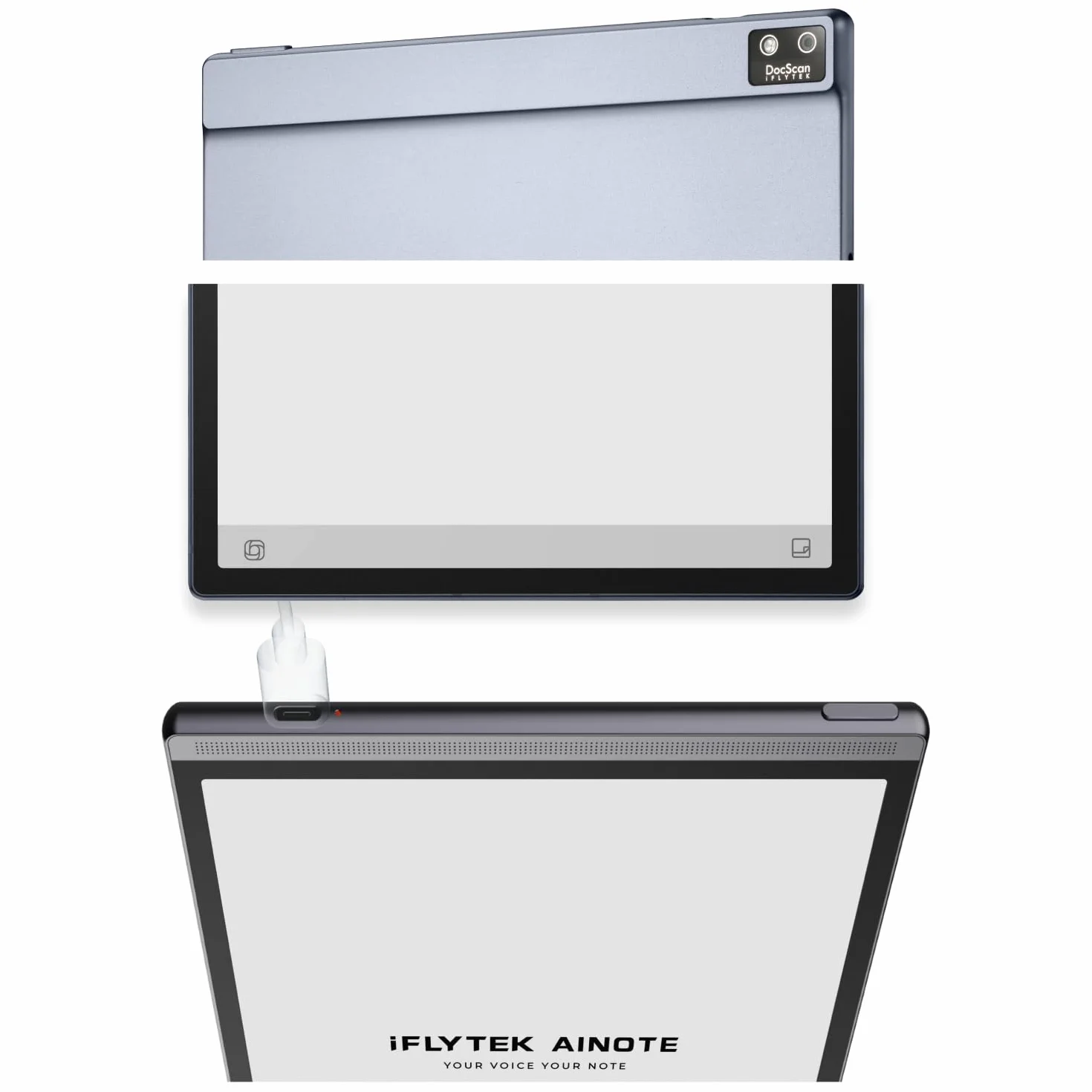 iflytek AINOTE Air 2 8,2 elektroniczny tablet do notatek i cyfrowy papier z rysikiem, nagrywanie AI, wielojęzyczny transkrypcja, czytanie i zarządzanie zadaniami – szary