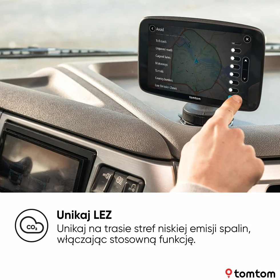 TomTom GO Expert Plus Nawigacja satelitarna dla ciężarówek (7-calowy ekran HD, trasy i UM-y dla dużych pojazdów, TomTom Traffic, mapy świata, wskazówki wizualne, USB-C)
