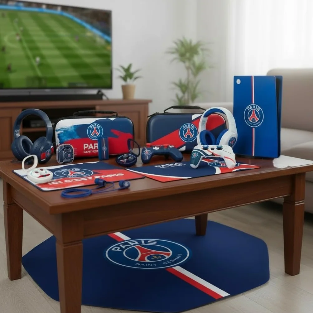 Konix PSG Silikonowe etui ochronne na kontroler DualSense PS5 - niebieski biały i czerwony