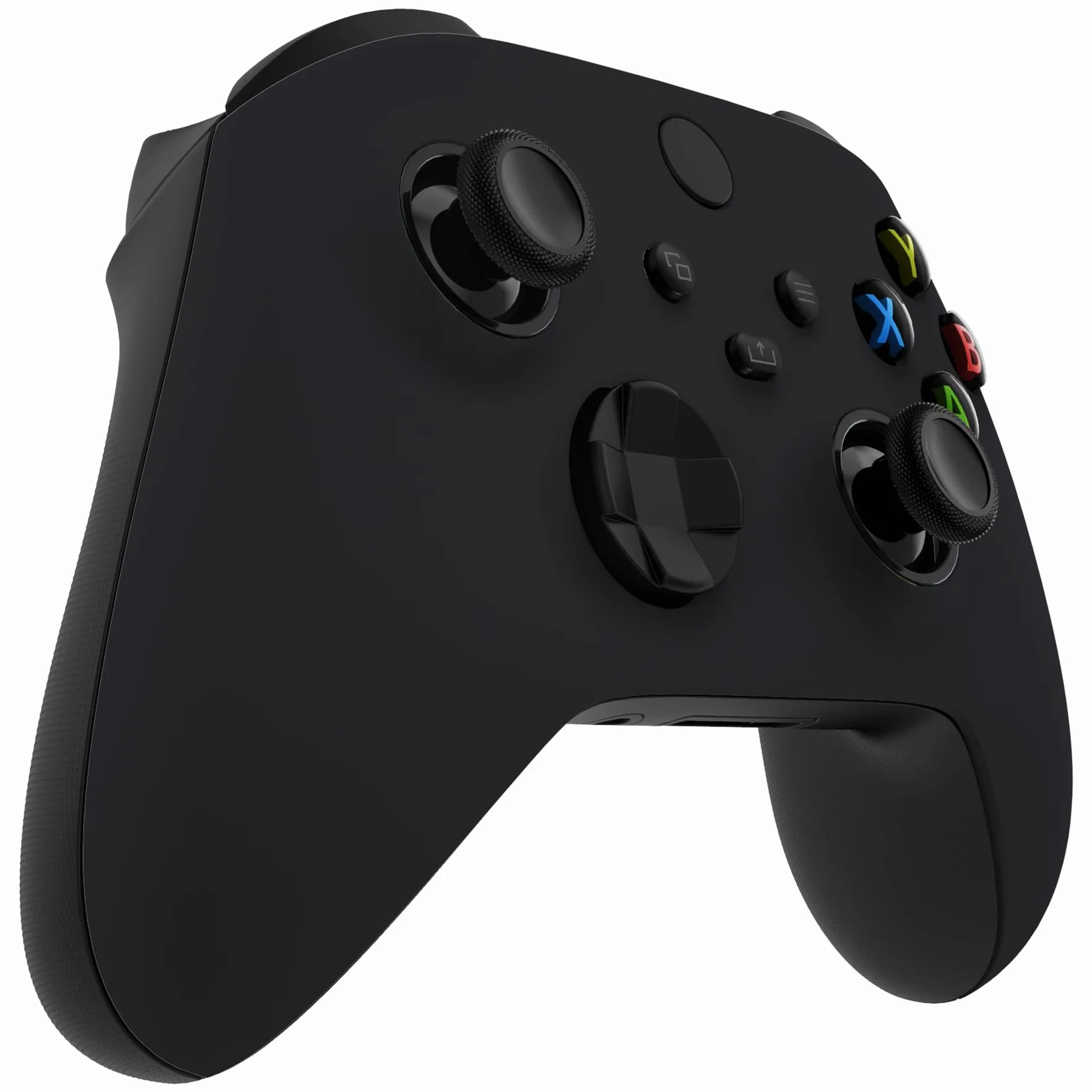 eXtremeRate FaceMag Czarny Magnetic Wymiana Front Housing Shell dla Xbox Series X & S Kontrolera, DIY Faceplate Cover z Accent Rings dla Xbox Core Model 1914 - Kontroler Nie Jest Wliczony W Cenę