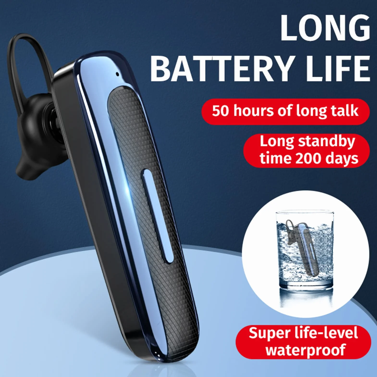 Bezprzewodowy zestaw słuchawkowy Bluetooth, E1, firmowy zestaw słuchawkowy Bluetooth głośnomówiący bezprzewodowy stereofoniczny zestaw słuchawkowy sportowy do jazdy, biegania, sportu i biznesu