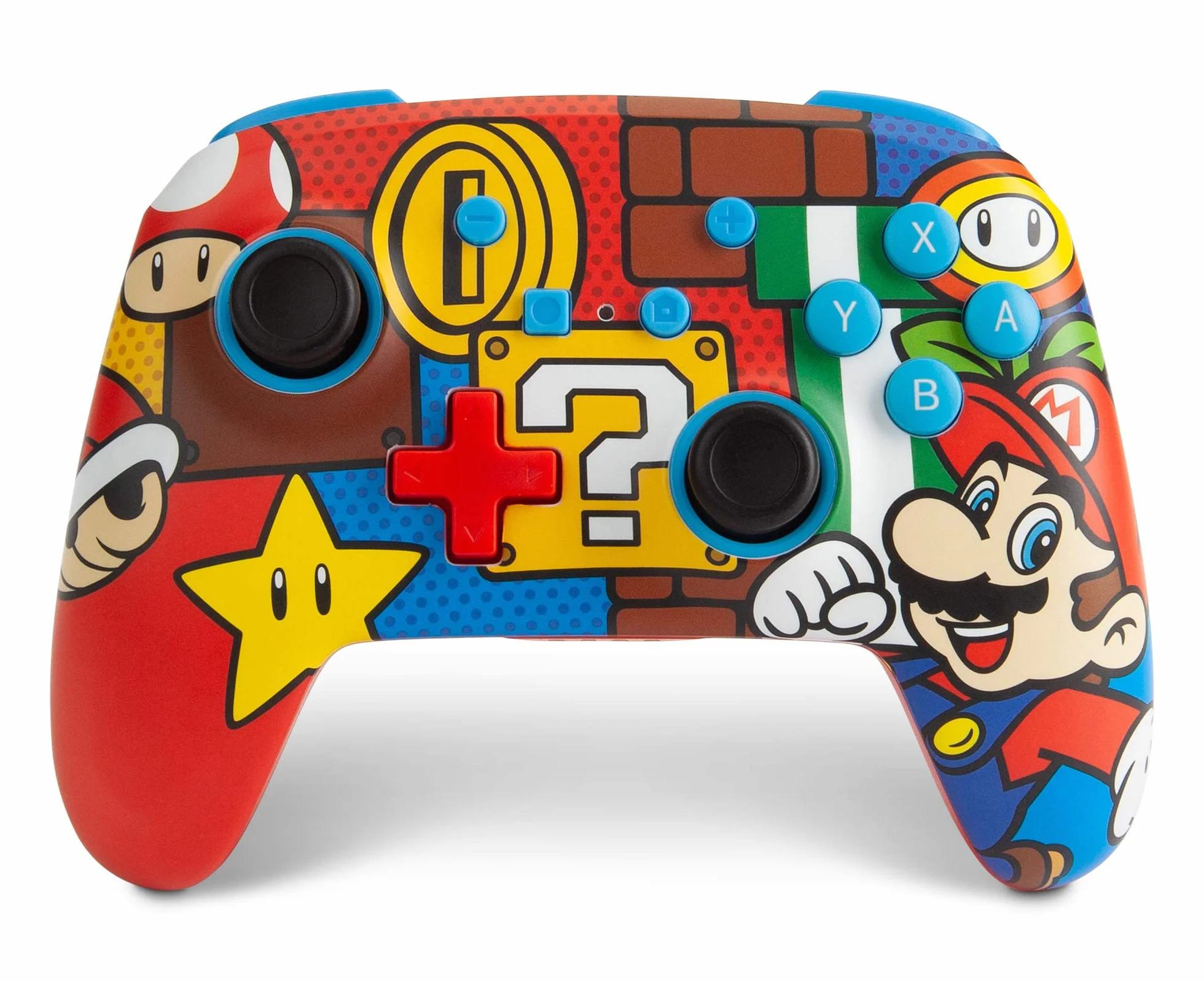 PowerA Bezprzewodowy Kontroler Mario Pop do Nintendo Switch, Switch Lite, Gamepad Bluetooth
