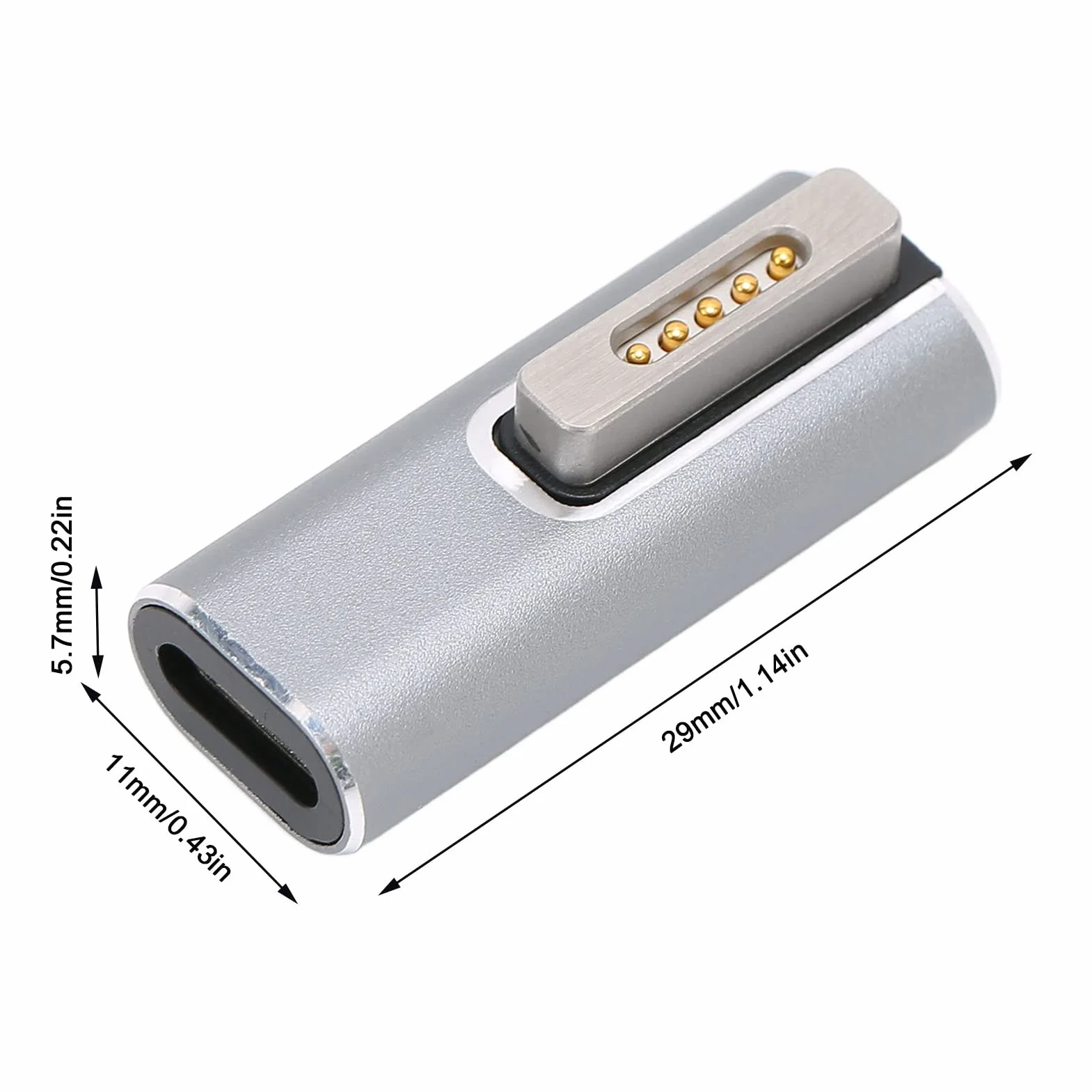 Adapter USB C na magnetyczny, szybkie ładowanie PD Maksymalnie 5A 18,5 do 20V Typ C do adaptera Magsafe Bezpieczny stabilny dla domu