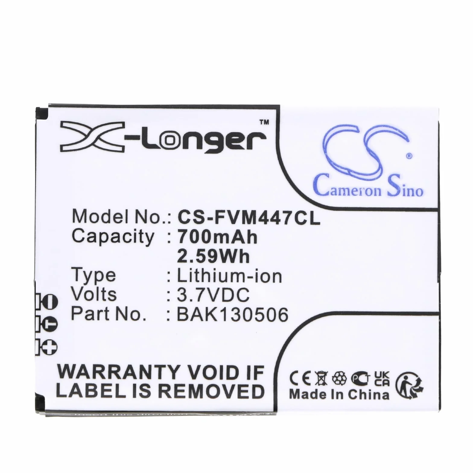 TECHTEK Bateria 700mAh kompatybilny z [FRITZFon] AVM 2000, AVM 2446, C4, C4 Mobilteil, C5, C5 Mobilteil, M2, M2 MT-F, MT-F 2000, 2446 zastępuje 312BAT006, 312BAT016, BAK130506, E FBA