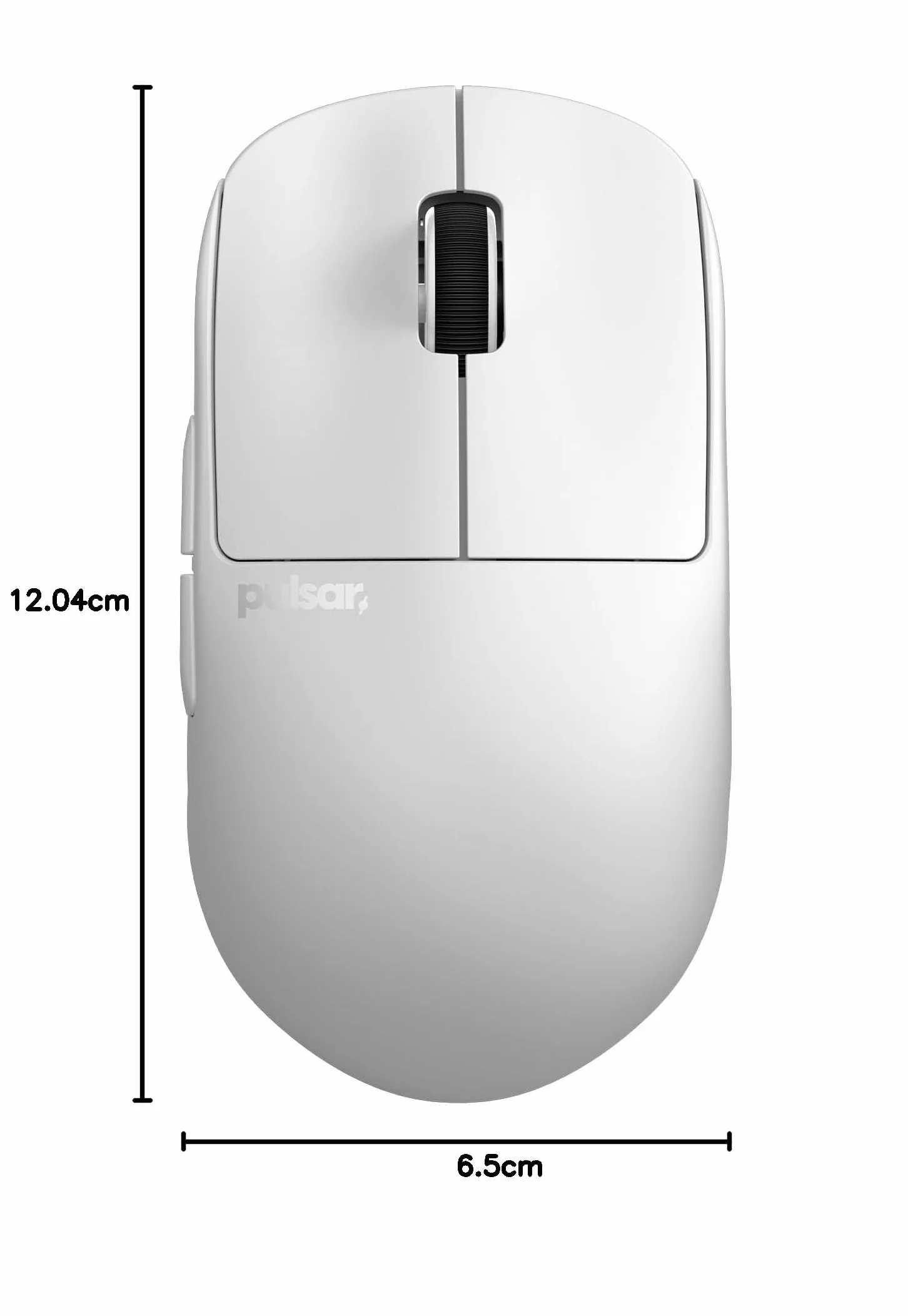 Pulsar Gaming Gears X2H Bezprzewodowa mysz do gier, ultralekka, 54 g, symetryczna, przełącznik optyczny, 2,4 GHz, 1 ms, czujnik PAW3395 26000 DPI, średnia, bezprzewodowa, biała