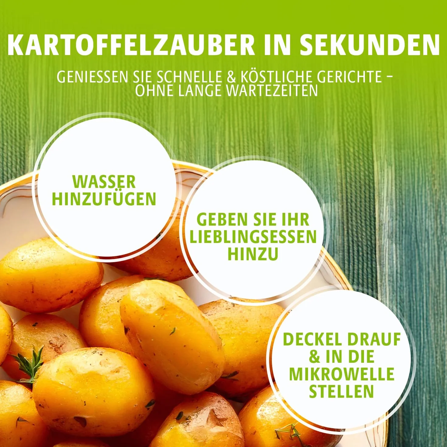 Basilico Kuchenka mikrofalowa Ø 23 cm do ziemniaków i warzyw