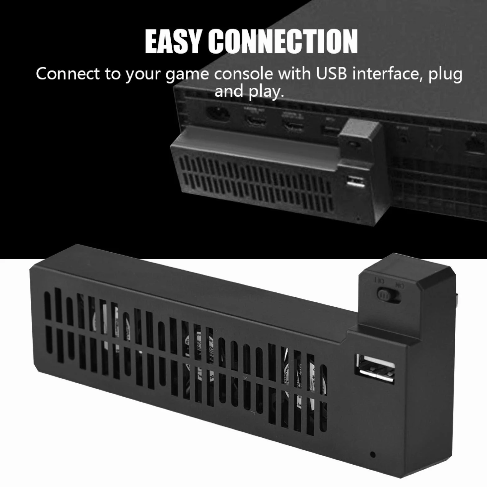 Wentylator chłodzący USB Xbox One X przenośny zewnętrzny redukcja ciepła montowany z boku