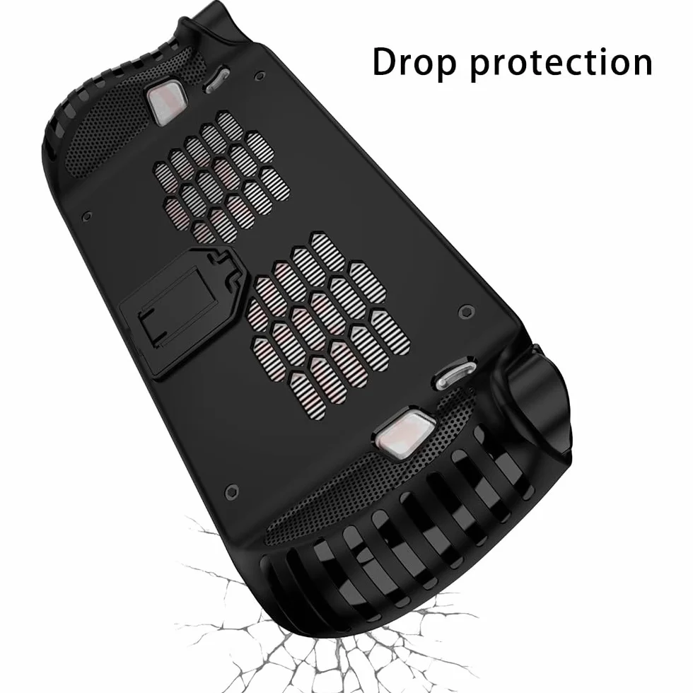 Etui na Lenovo Legion Go S, Ultracienkie Miękkie TPU Etui z Podpórką, Shockproof Ochronne Kickstand Case dla Lenovo Legion Go S-Czarny
