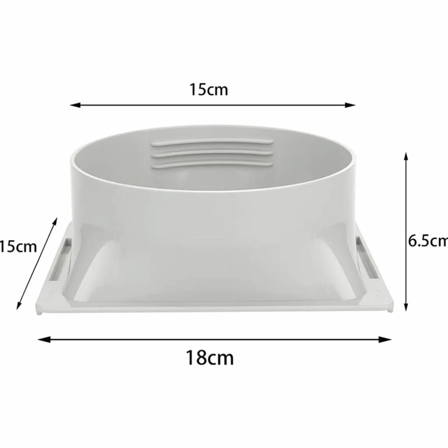 Interfejs powietrza wylotowego klimatyzacji, przenośne przyłącze do przenośnej klimatyzacji, kwadratowy, 15 cm