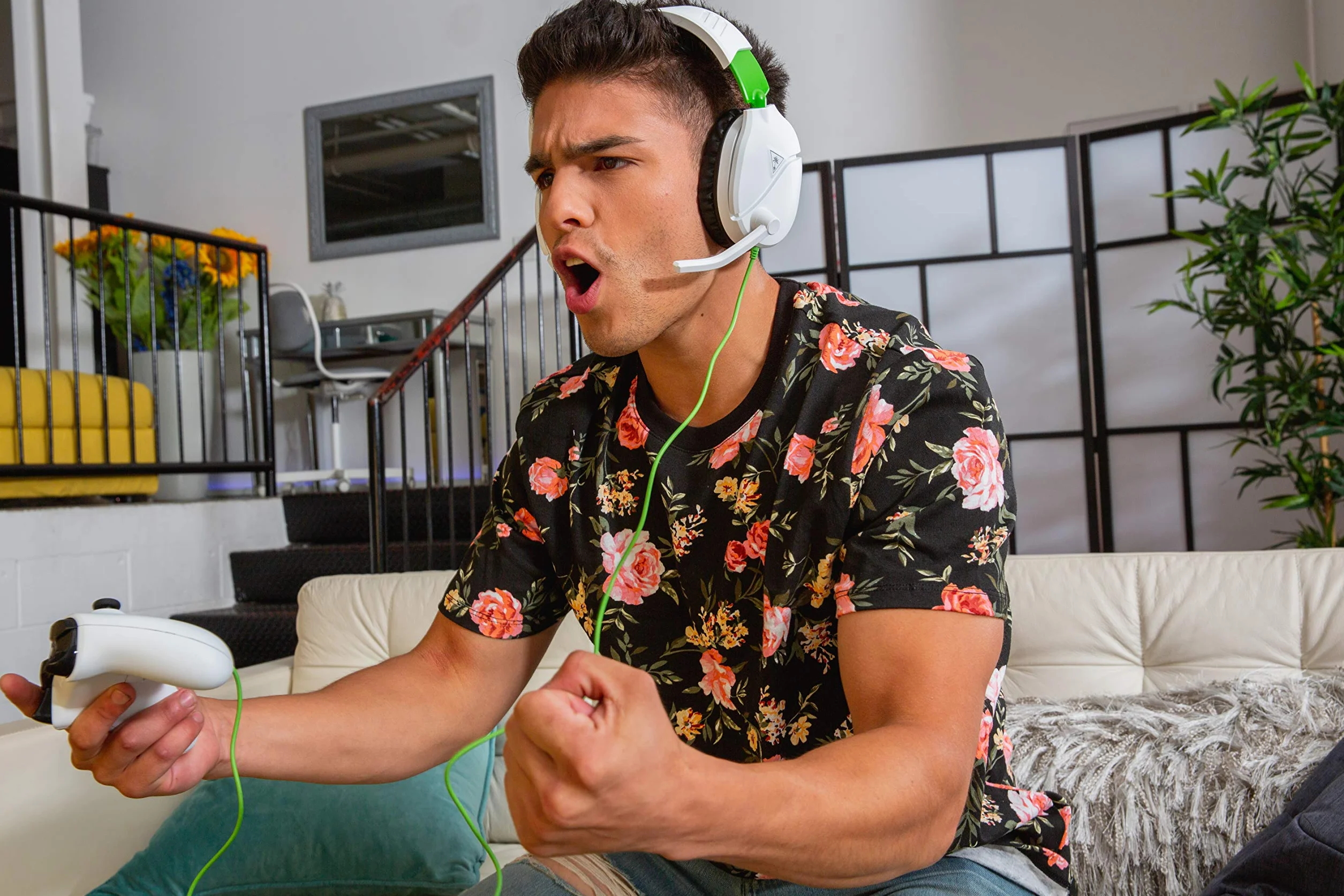 Turtle Beach Recon 70 Słuchawki Gamingowe Xbox Series X|S Xbox One PS5 PS4 Nintendo Switch PC biało-zielone