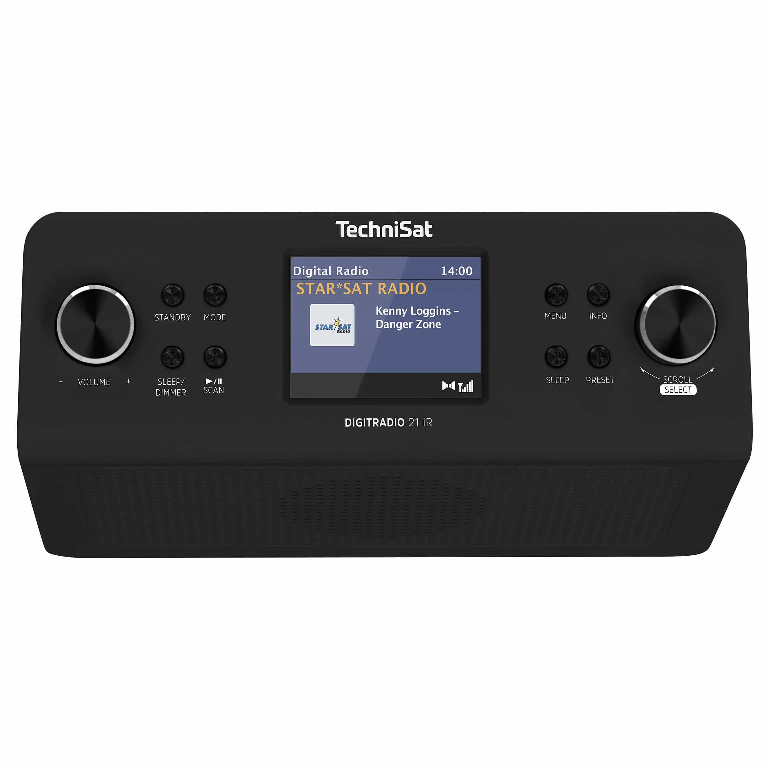 Technisat Digitradio 21 Ir Dab+/ Fm/Internet 0000/3965 Podblatowe Radio Kuchenne, Czarny, 22.5 x 15.1 x 7.2 cm