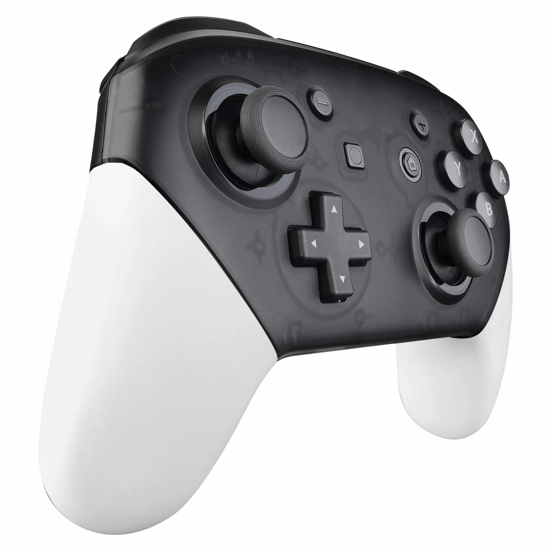 eXtremeRate Bialy Wymiana Handle Grips dla Nintendo Switch Pro Controller,Soft Touch DIY Hand Grip Shell dla Nintendo Switch Pro Controller - Controller Nie Jest Wliczony W Cenę