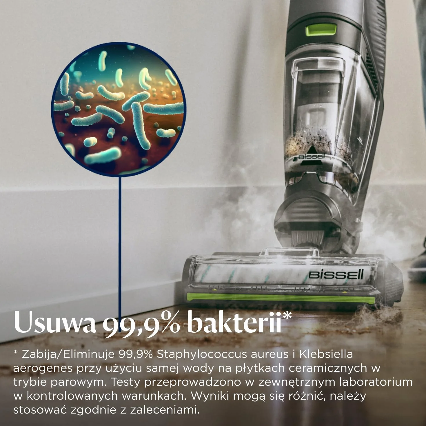 BISSELL CrossWave HydroSteam PET 3517N Odkurzacz Piorący na Mokro Sucho z Parą