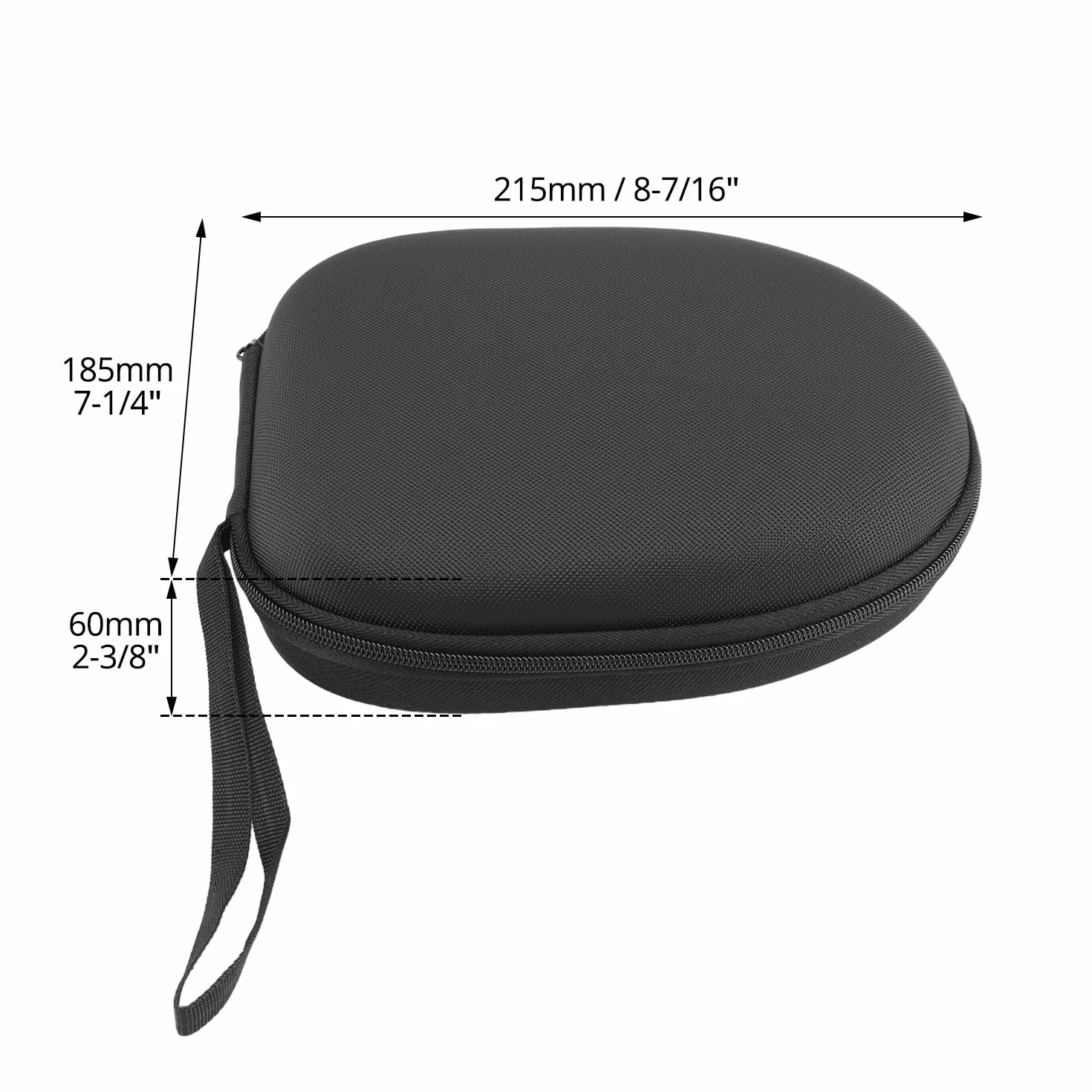 QWORK® Etui na słuchawki, etui na słuchawki nauszne, do większości słuchawek nausznych