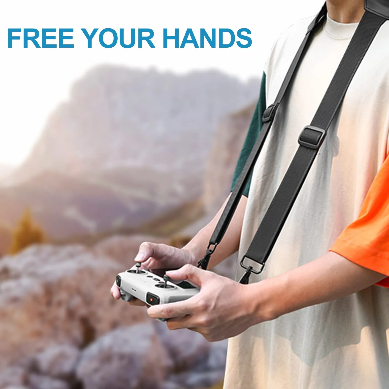 SKYREAT Mini 5 Pro RC/RC2 Smart Controller z high-grade nylonową plecioną obrozą i śrubą z stopa aluminium CNC, do DJI Mini 4/Air 3, akcesoria do dronów