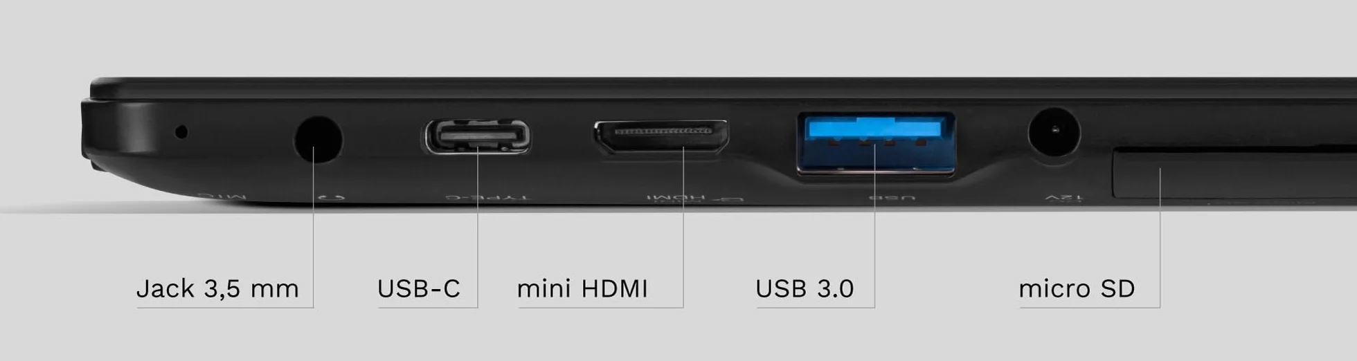 Krüger&Matz Tablet 2in1 EDGE 1089 Przekątna 10,1" USB3.0 HDMI 8/256 GB Windows 11 Pro KM1089S.1