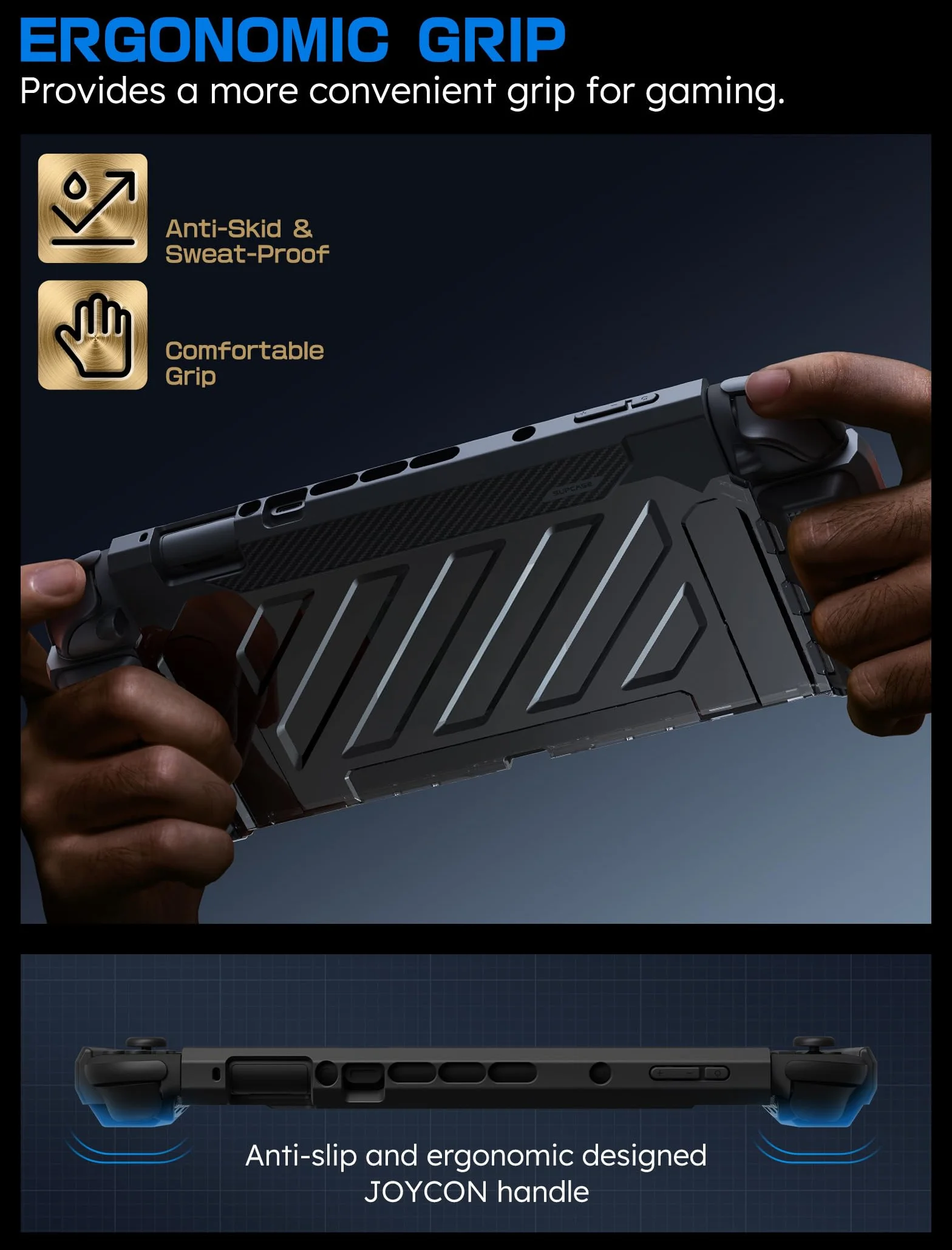 SUPCASE Etui Nintendo Switch 2 (2025) Unicorn Beetle Pro Magnetyczne Odporne na wstrząsy Czarne