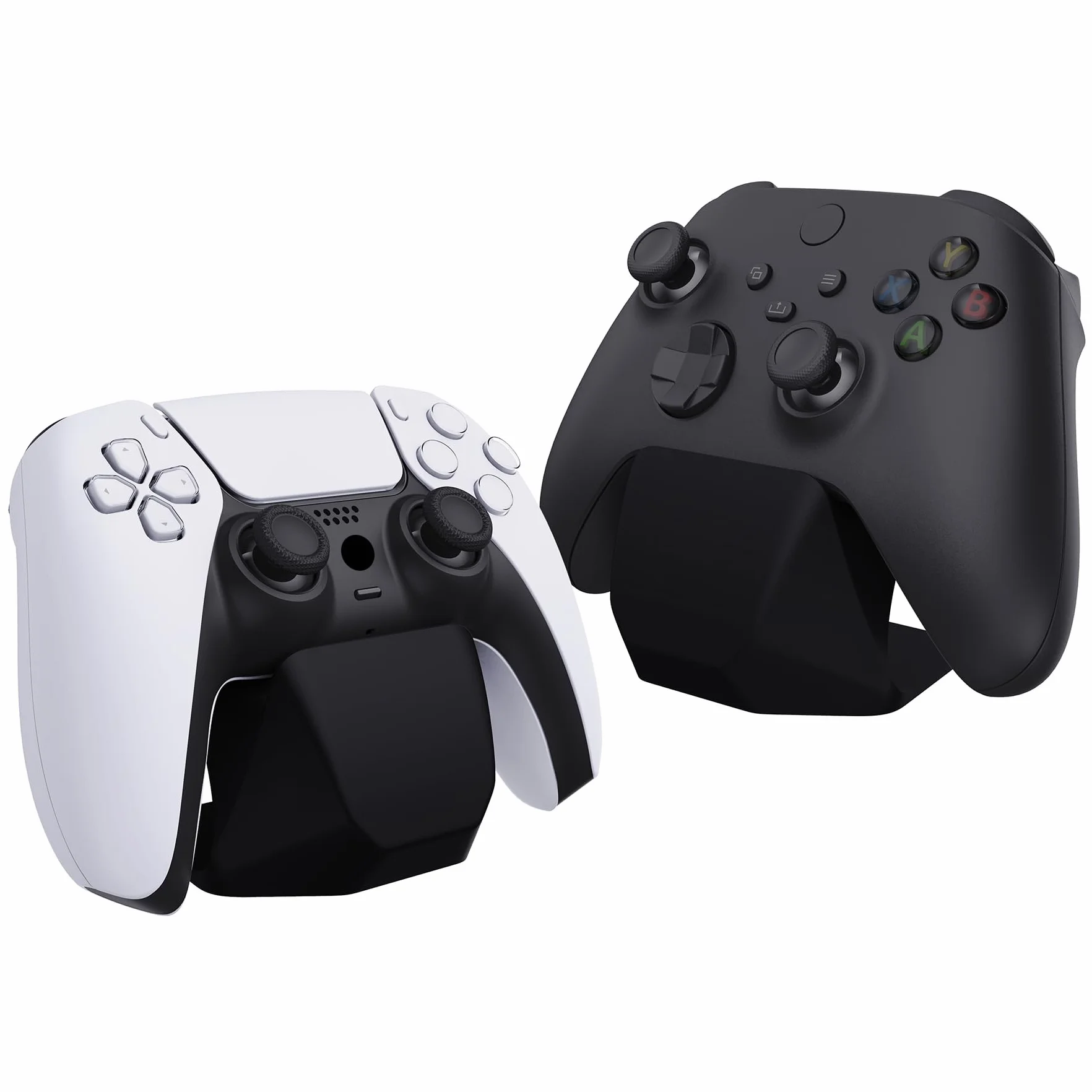 PlayVital Uchwyt Kontroler do ps5/ps4 Podstawka Stojak do Xbox Series/One X S/Switch Pro-Jednolita Czerń