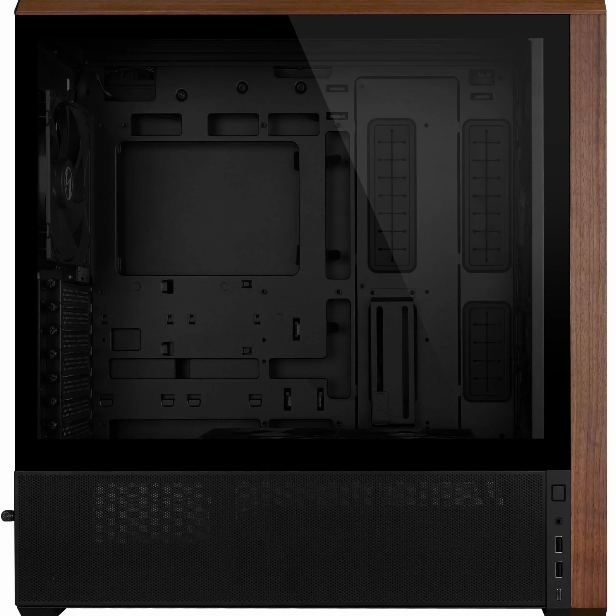 Lian Li LANCOOL 217 - Szafka komputerowa Mid-Tower/Gaming Cabinet - Czarny | Kompatybilny z ATX/Micro-ATX/Mini-ITX | 5 wstępnie zainstalowanych wentylatorów - G99.LAN217X.in