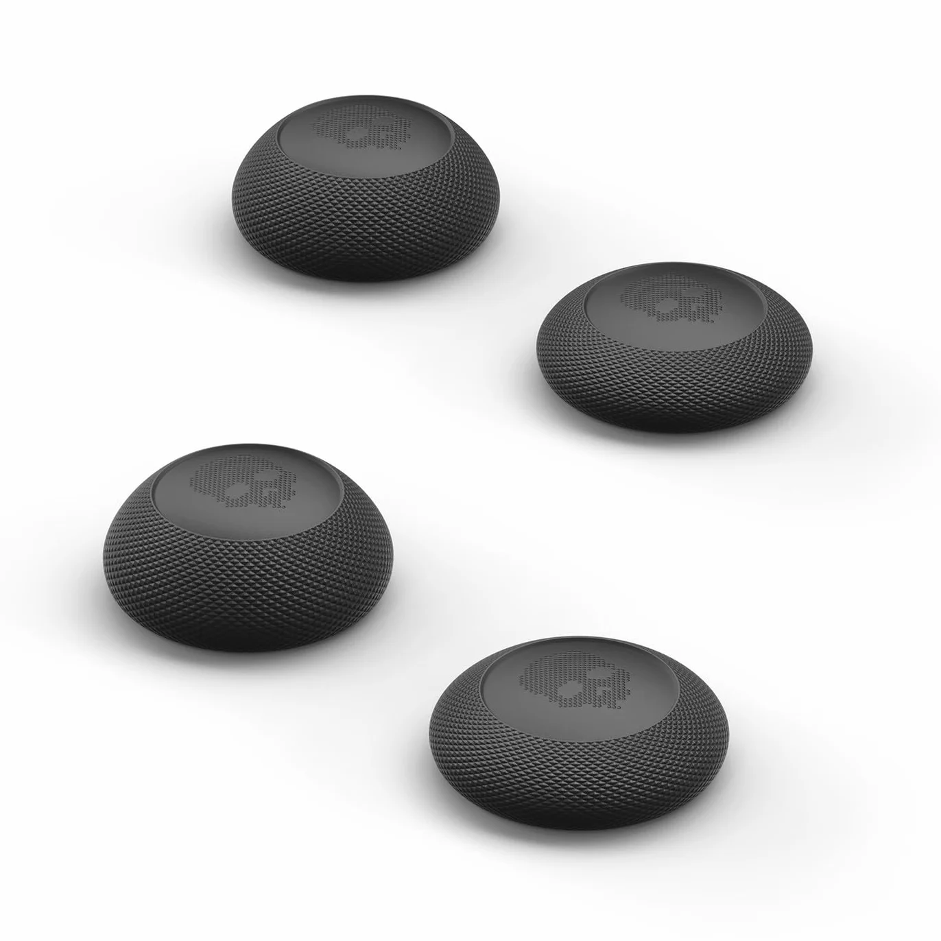 Skull & Co. Convex Thumb Grip Caps Joystick Cap Analogowa Stick Cap Thumbstick Grip Cover for Steam Deck/Steam Deck OLED and ROG Ally/ROG Ally X - Black, 2 pary (4 szt.)