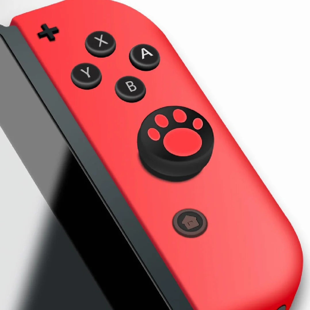 24 sztuki joysticka nakładki na joystick nakładki na joystick nakładki przełączniki analogowe nakładki na kciuk silikonowe nakładki na kciuki w łapach kota do kontrolera