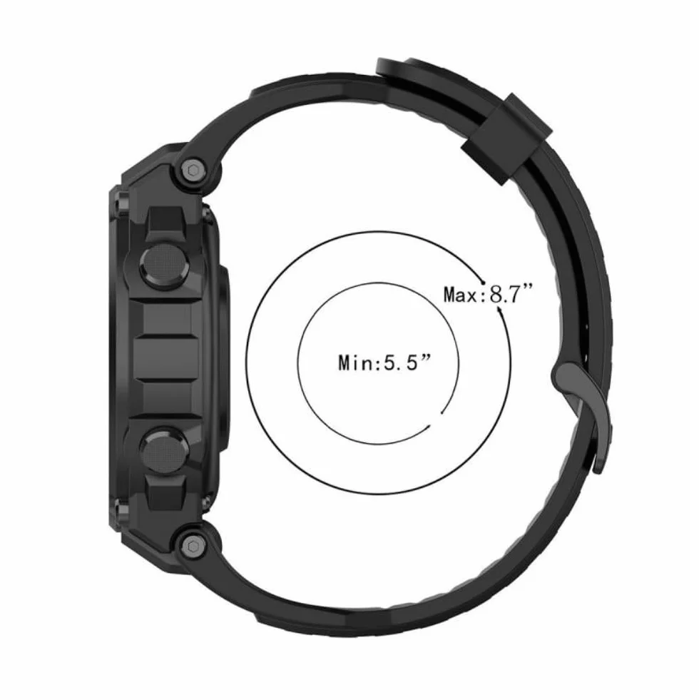 Zapasowy pasek kompatybilny z Amazfit T-Rex / T-Rex Pro, miękki pasek do zegarka, sportowy zegarek dla kobiet i mężczyzn