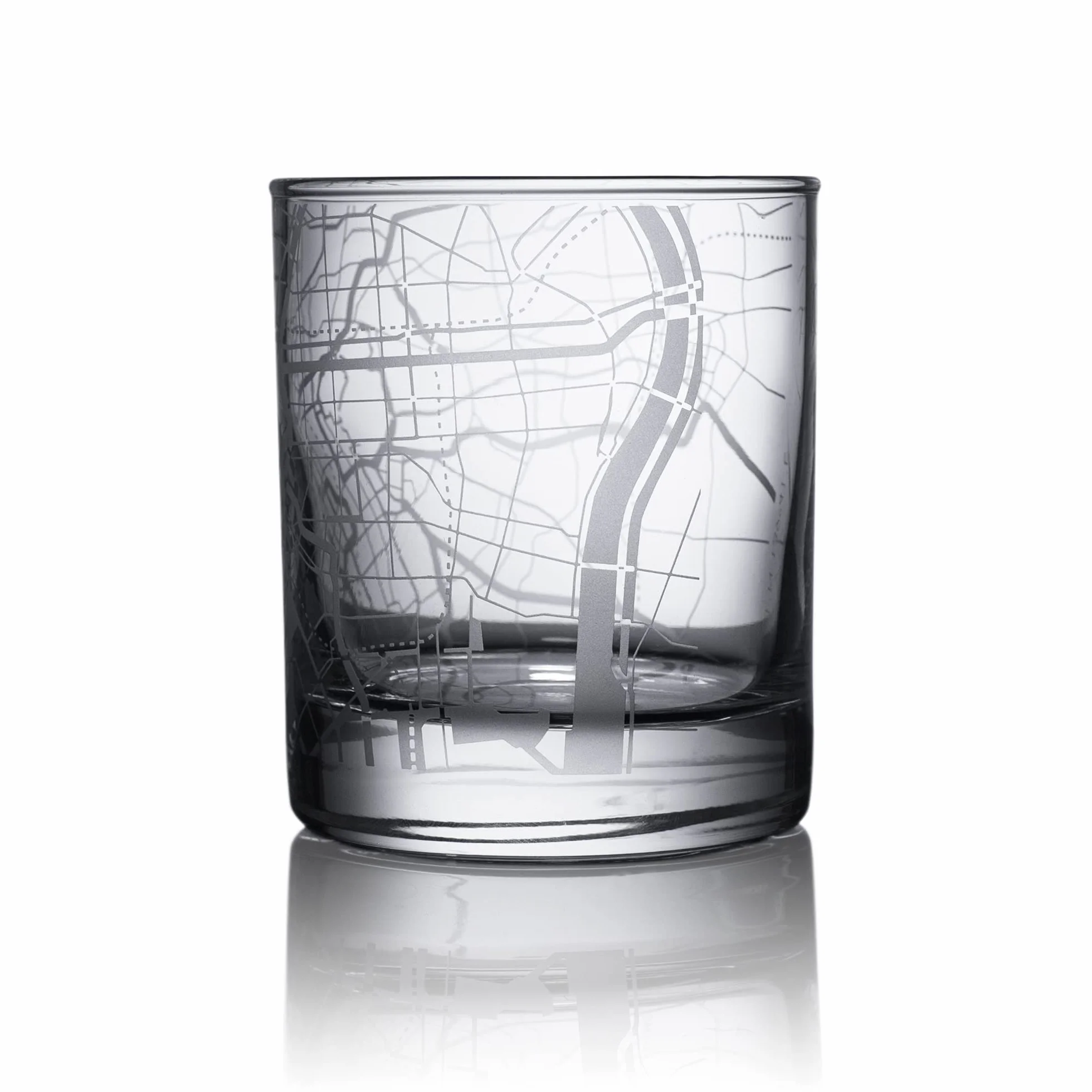 Mapa miasta Tokio szklanka do whisky, wyjątkowy prezent, 300 ml