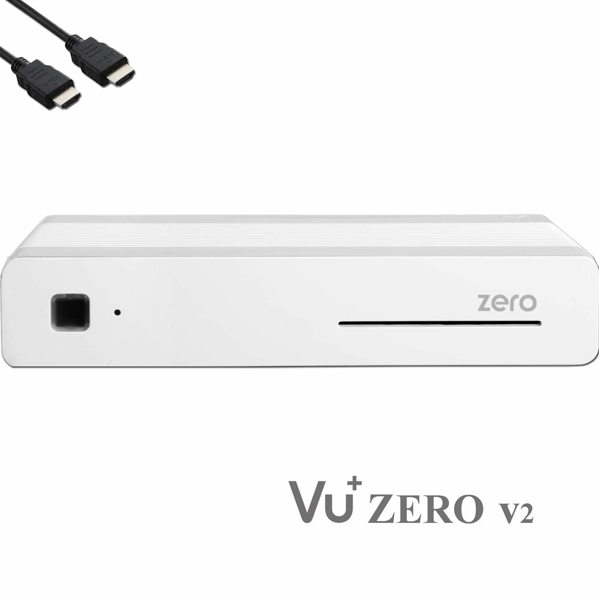 VU+ Zero HW wersja 2, 1 x tuner satelitarny DVB-S2 Full HD E2 Linux, odbiornik YouTube, odbiornik satelitarny z funkcją nagrywania, czytnik kart, USB + kabel HDMI EasyMouse, biały