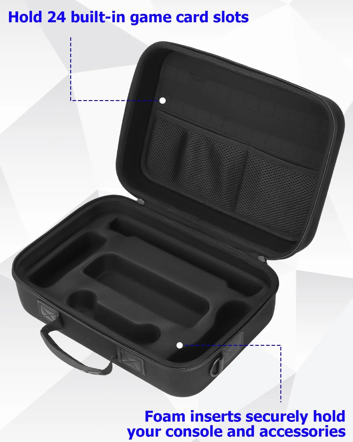 Torba do Nintendo Switch 2 model 2025, twarda torba podróżna z 18 grami, torba do przechowywania konsoli Nintendo Switch 2 i akcesoriów, czarna
