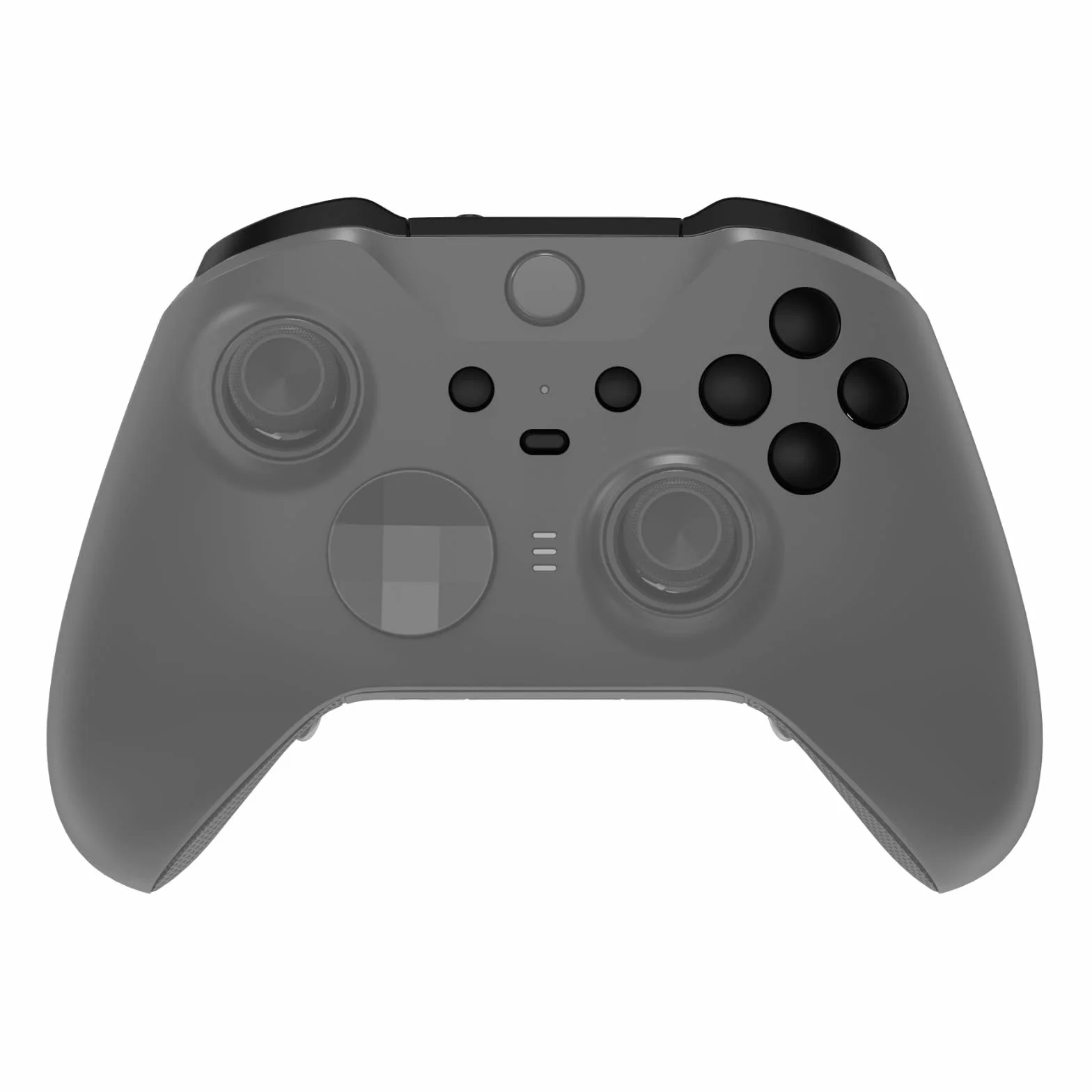 eXtremeRate Czarny Wymiana Przyciski dla Xbox One Elite Series 2 Controller, LB RB LT RT Zderzaki Spusty ABXY Start Back Sync Profile Switch dla Xbox One Elite V2 Controller