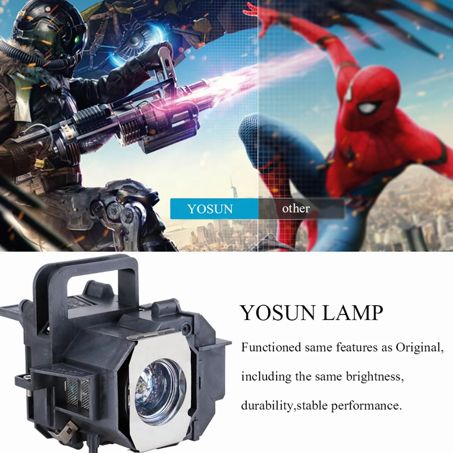 YOSUN v13h010l49 lampa projektorowa do Epson elplp49 powerLite kino domowe 8350 8345 8500ub 8700ub 8100 6100 6500ub zamiennik lampy projektora żarówka