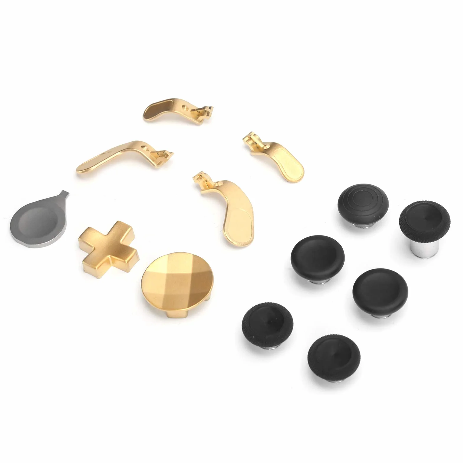 Wymienne Drążki 13 w 1 do Xbox One Elite Series 2, Gamepad Swap Joysticks Paddles Akcesoria do Kontrolera Xbox One Elite Series 2(złoto)