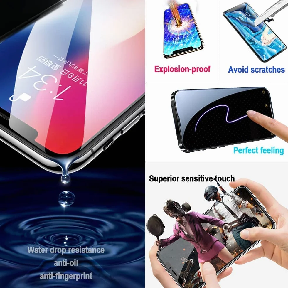 EFaith Zamiennik ekranu do iPhone'a 11, wyświetlacz LCD 15.5 cm, ekran dotykowy 3D, zestaw narzędzi naprawczych, klej i szkło hartowane