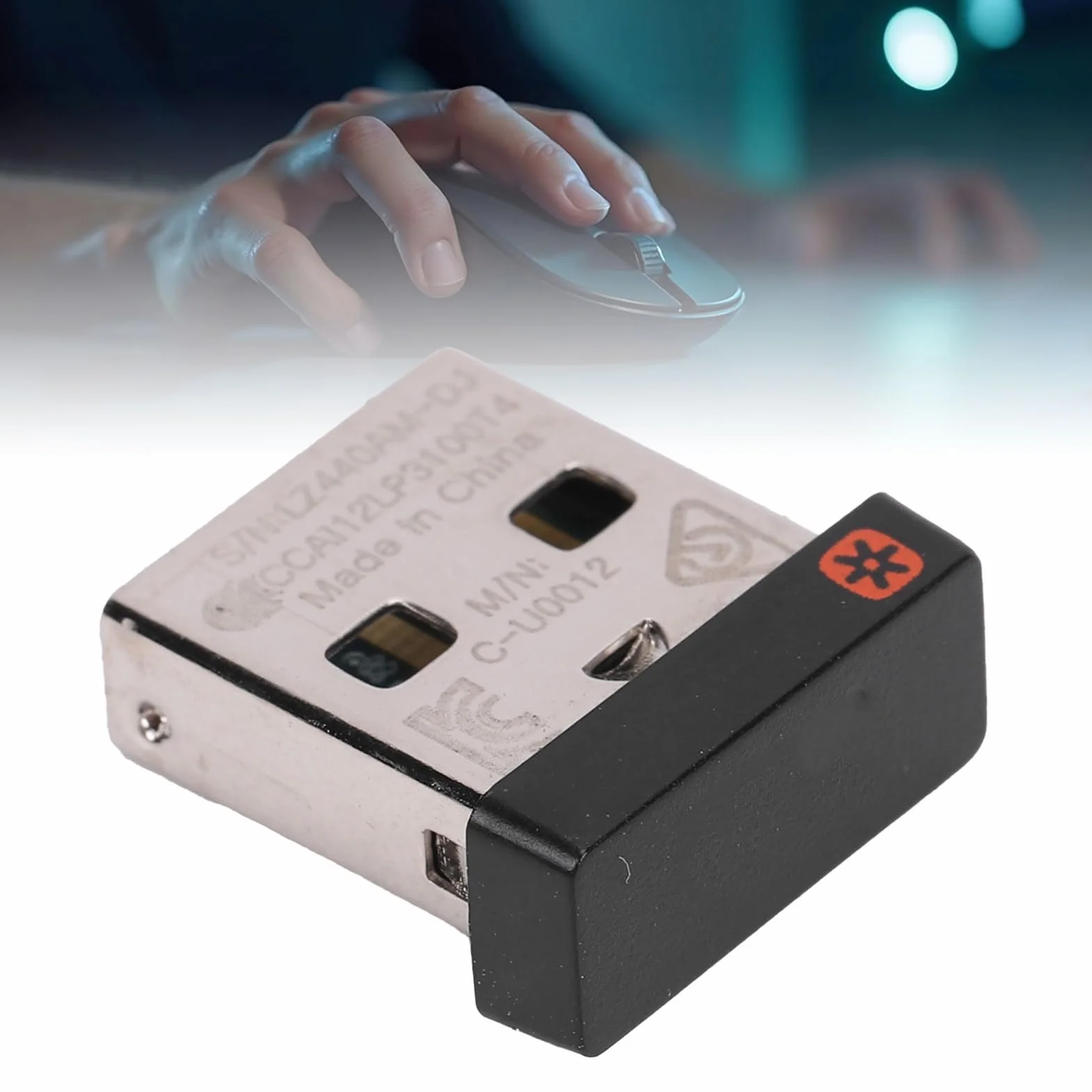 Bewinner Odbiornik USB |Łączność z Wieloma Urządzeniami dla 6 Klawiatur i Myszy, Zasięg Bezprzewodowy 33 Stóp Dzięki Technologii Unifying