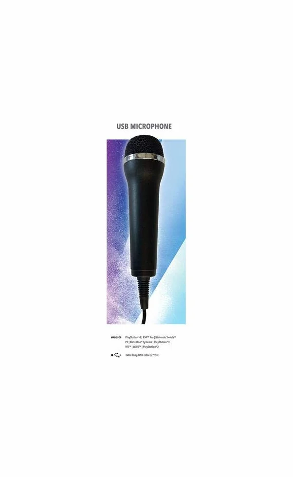 Mikrofon do gier Karaoke USB uniwersalny do PlayStation PS3 PS4 PS4 Pro Nintendo Switch Wii U Wii Xbox One OneX Ones PC