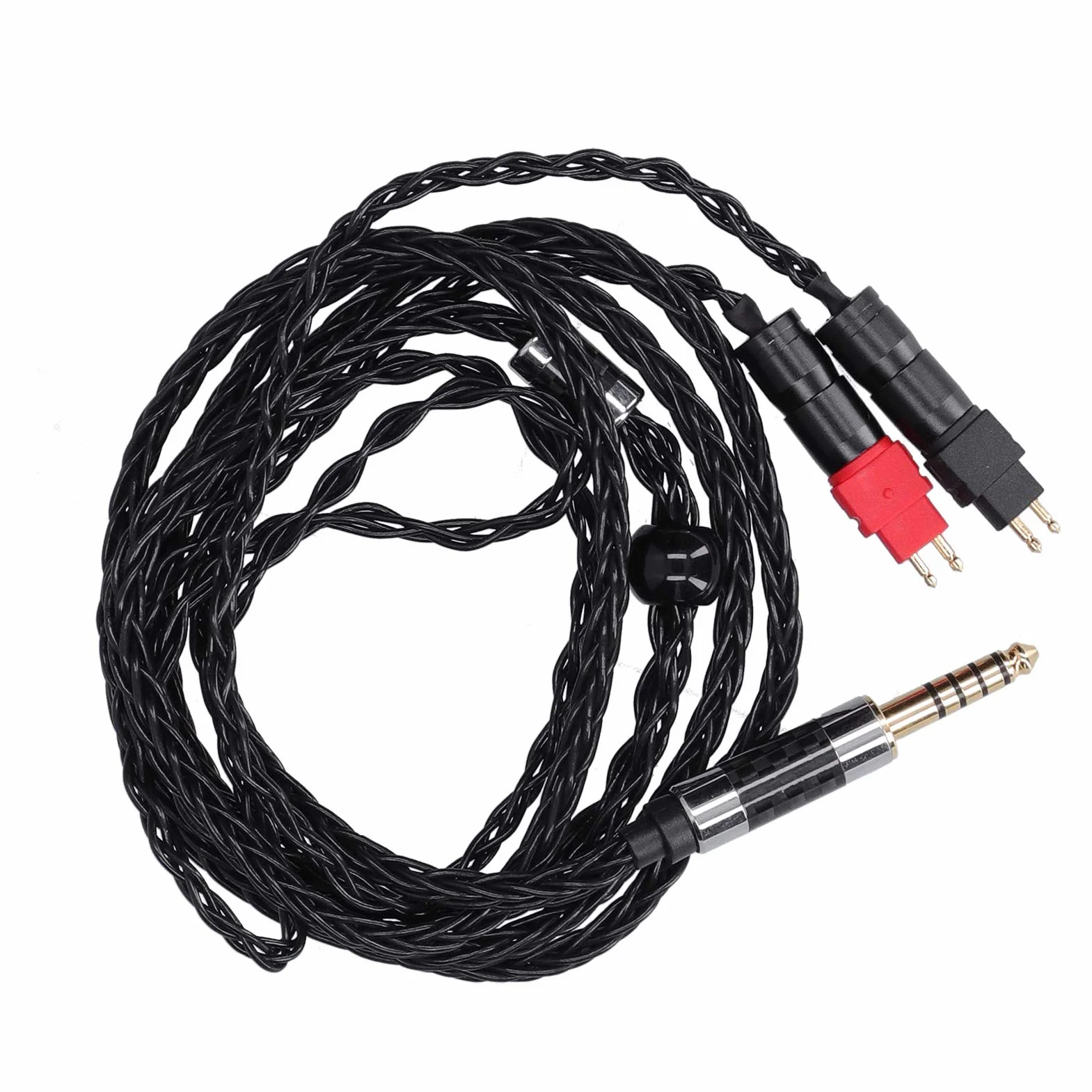 Hd600 nauszniki zrównoważony kabel 4,4 mm metalowa podwójna igła 8 rdzeń Occ Srebrny platerowany dla Hd600 Hd580