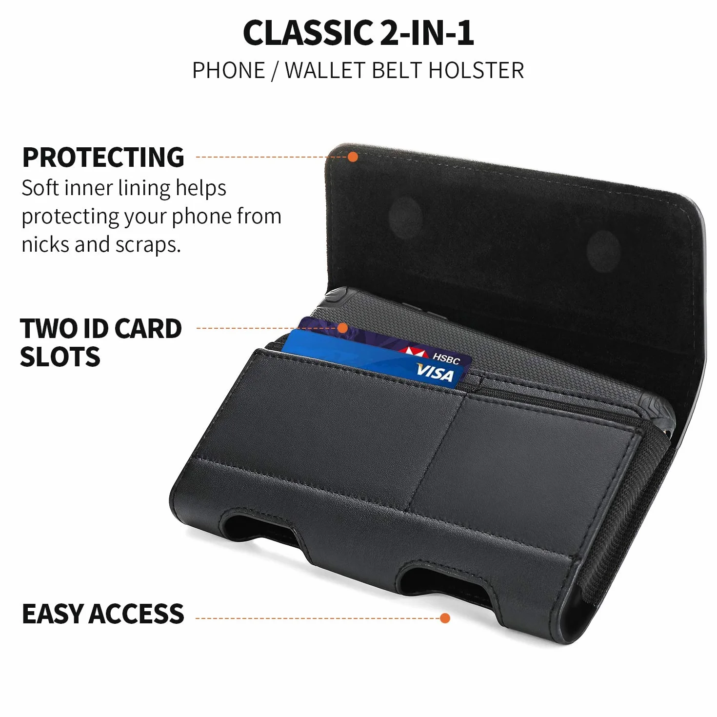 BECPLT Galaxy S22 Ultra 5G S21 Ultra pasek etui, Note 20 Ultra skórzany pasek etui na telefon, etui na karty, etui na karty, klips do Samsung Galaxy Note 10+ Note 8 9 A72 A32 A42