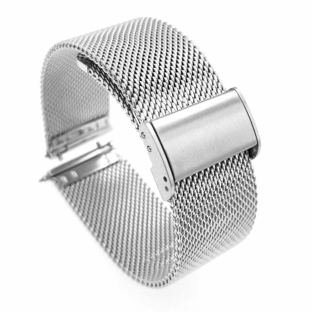 YOOSIDE Bransoletka do zegarka Garmin Venu 3S / Vivoactive 4S / Vivomove 3S / Venu 2S, stal nierdzewna, oczko metalowe, 18 mm, zapasowy pasek do Forerunner 255S / 265S