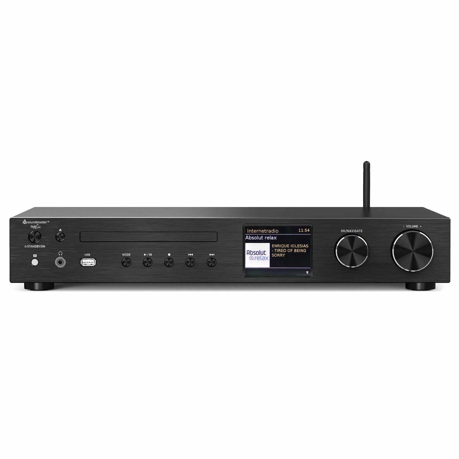 Soundmaster ICD4350SW HiFi zestaw stereo Audio System radio internetowe WLAN 2,4/5GHz LAN podłączenie DAB+ odtwarzacz CD USB MP3 sterowanie za pomocą aplikacji RCA wejście optyczne TV