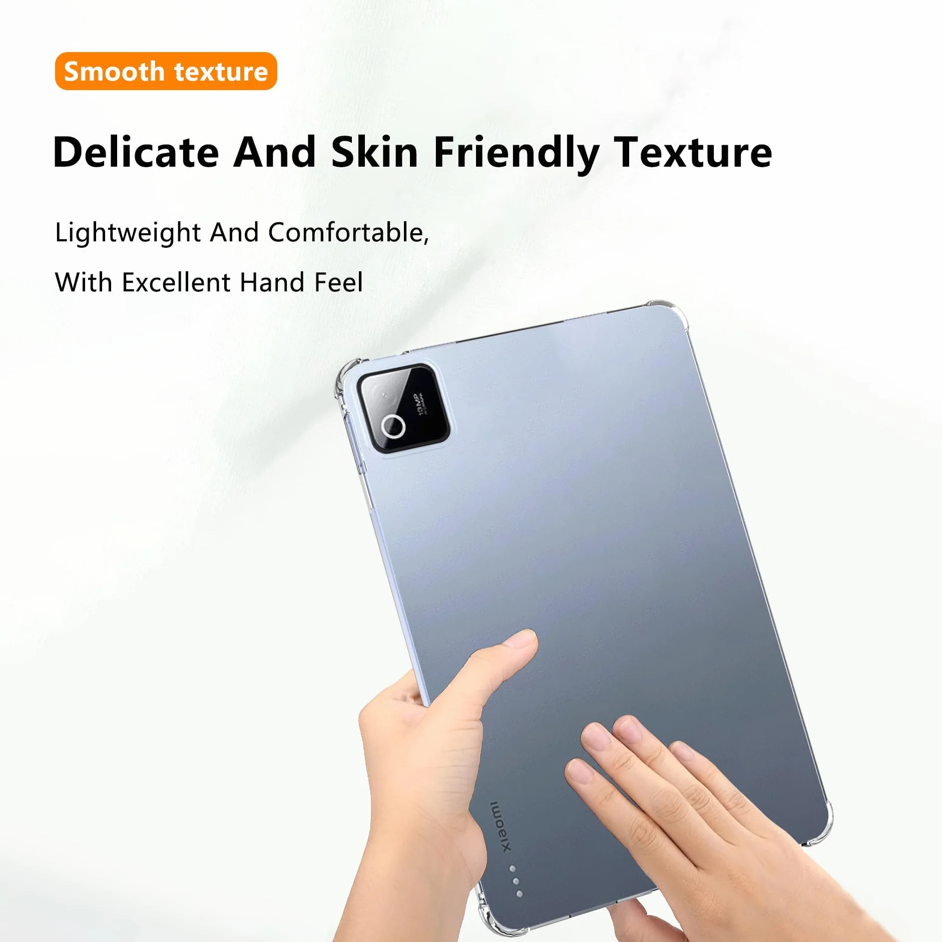 Etui na Xiaomi Pad 8, zaawansowana ochrona przed upadkiem poduszki powietrznej, elastyczny silikon TPU odporny na wstrząsy, odporny na zarysowania, pokrowiec na Xiaomi Pad 8, przezroczysty