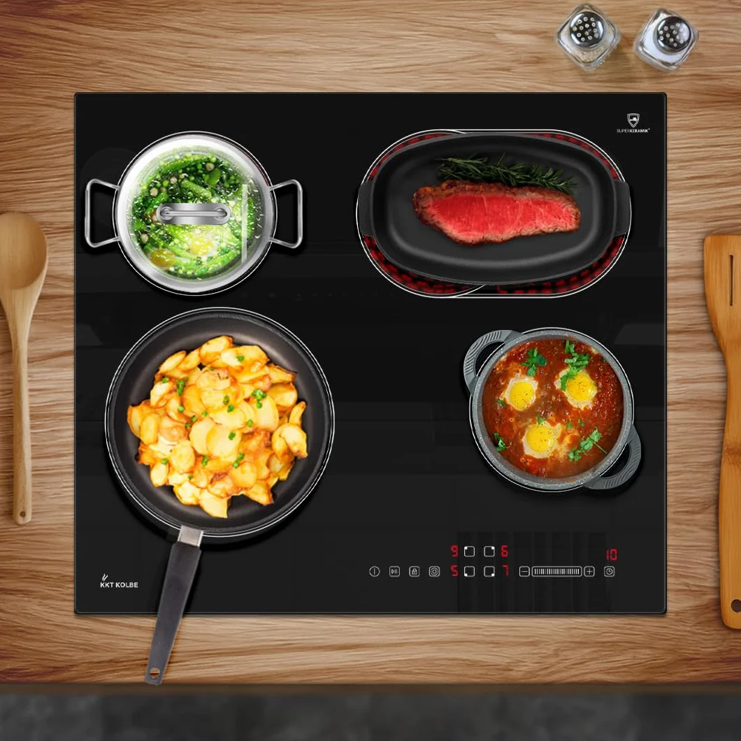 Zestawy kuchenne | 60cm Piekarnik BO8805SS | 59cm Płyta ceramiczna CH5901RL | grill | gorące powietrze | Automatyczny timer | 2-krotneszyby termoizolacyjne | blokada dla dzieci | SET8805CH59RL