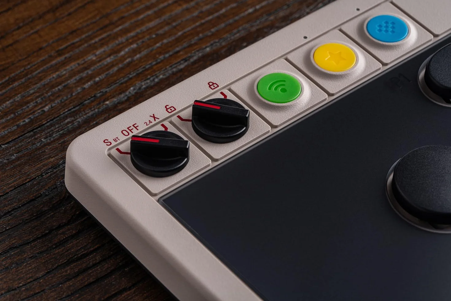 8BitDo All-Button Arcade Controller do Switch/Switch 2 i Windows - Bluetooth, 2,4 G, przewodowa, niskoprofilowe przełączniki mechaniczne, 4 programowalne przyciski