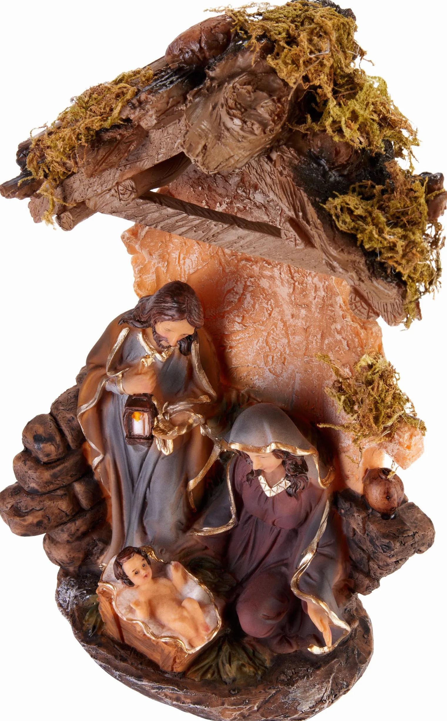 BRUBAKER Szopka Święta Rodzina Figurka Bożonarodzeniowa 25 cm Poliresin Dekoracja Stołu