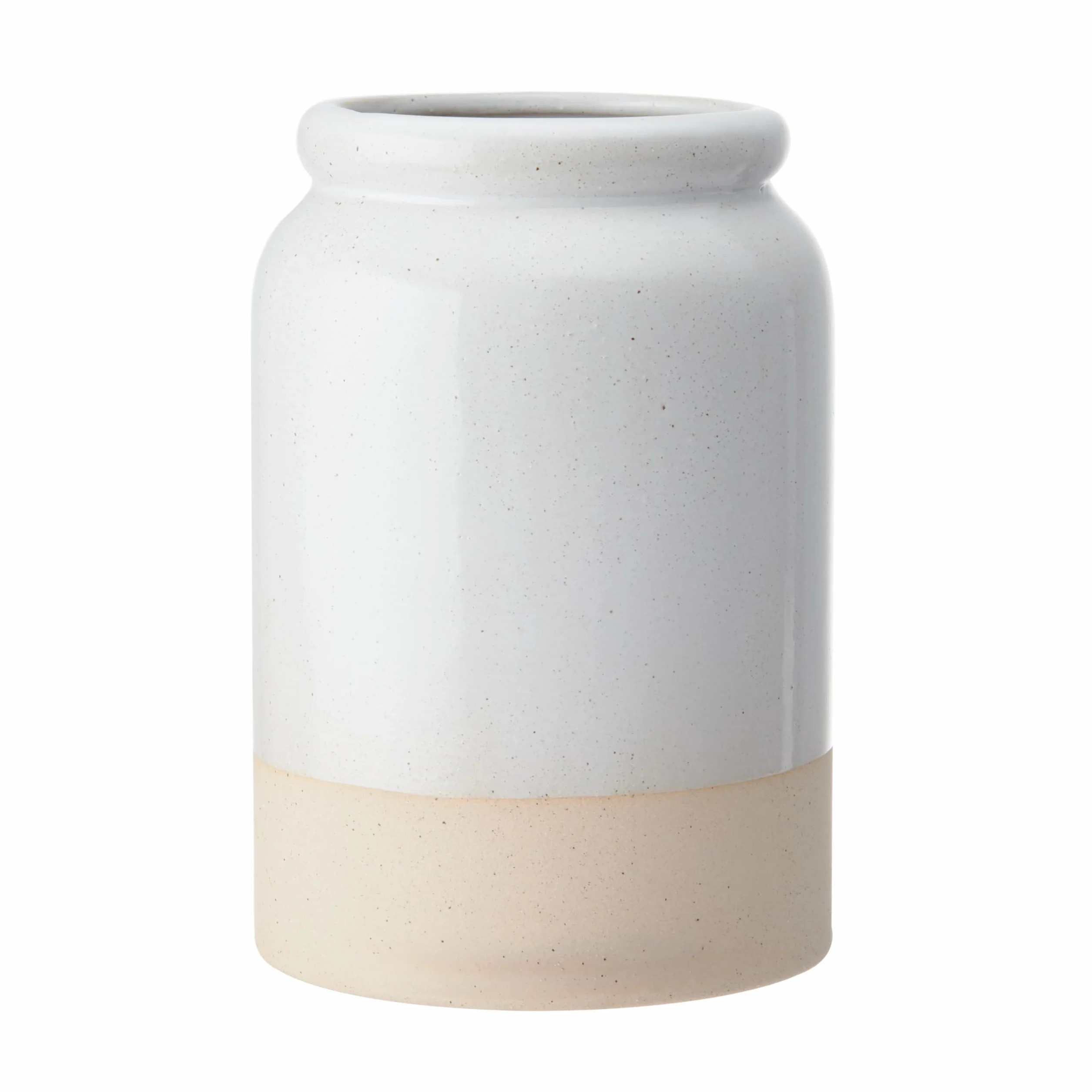 KitchenCraft Idilica Stoneware Utensil Holder 18 cm kremowy organizer na przybory kuchenne