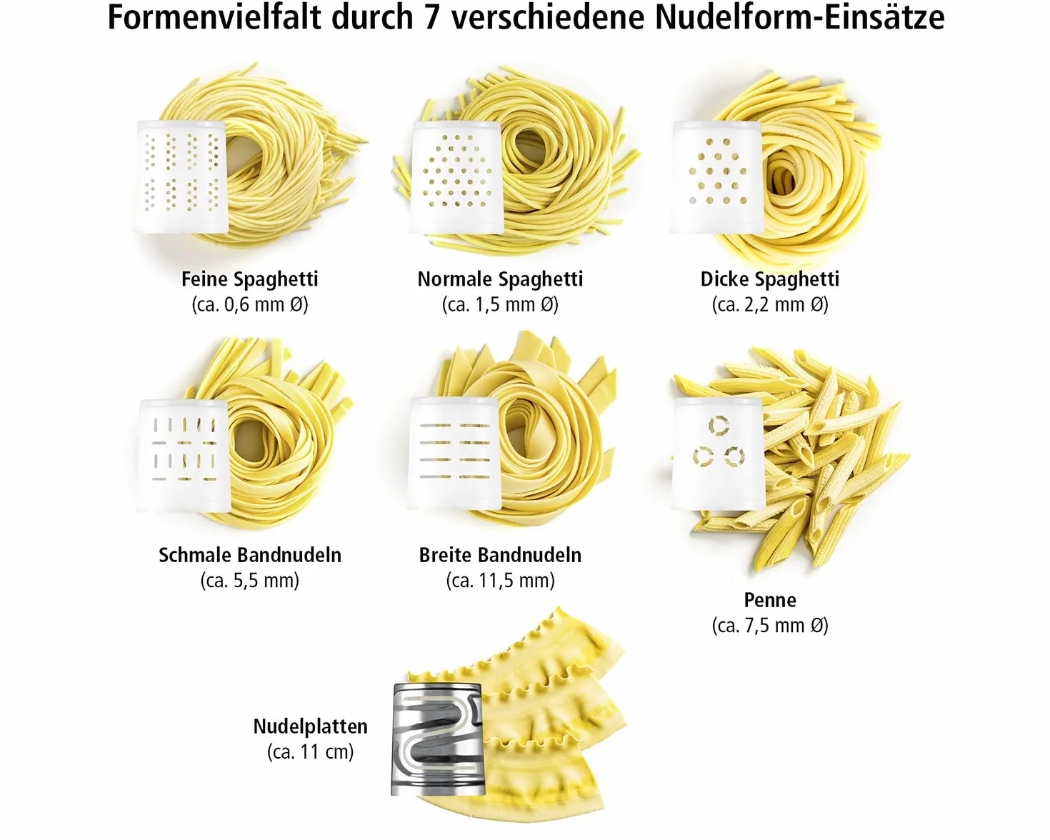 Pastarella Maszynka do Makaronu, Czarny, 6 Programów