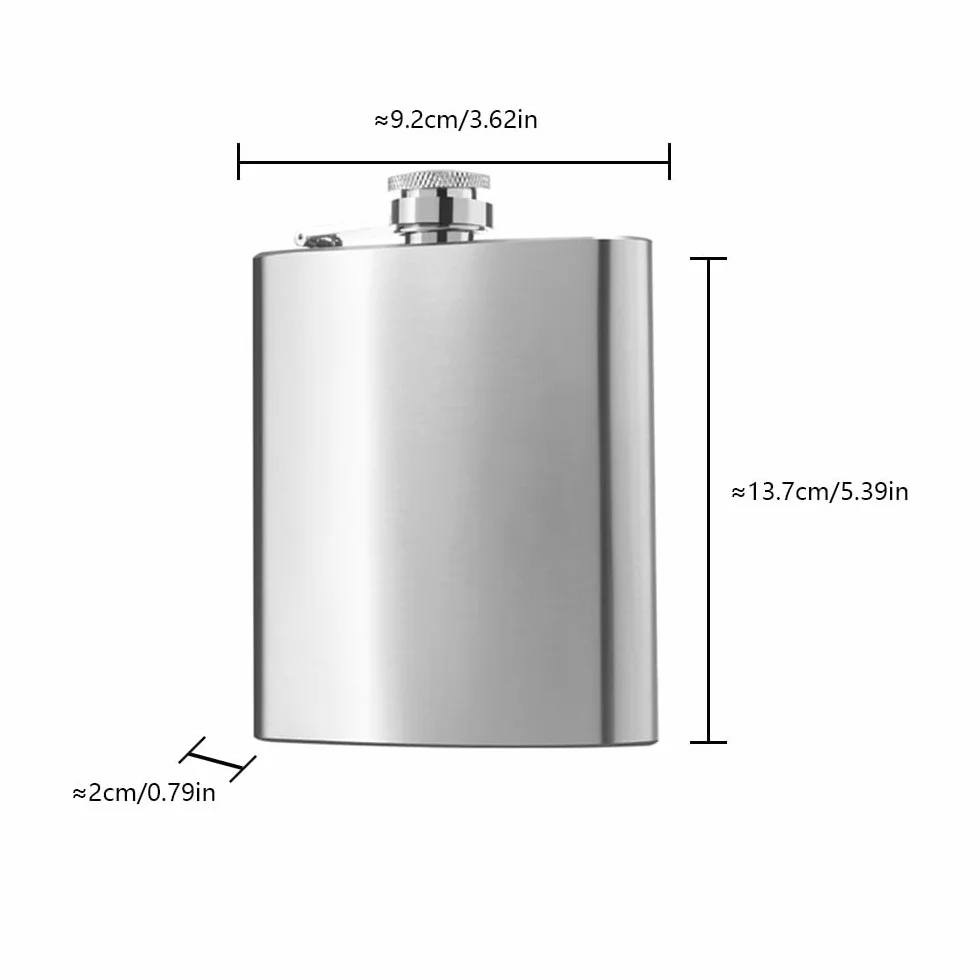 Flask na alkohol 220 ml z dwoma kieliszkami do wina - prezent dla mężczyzn